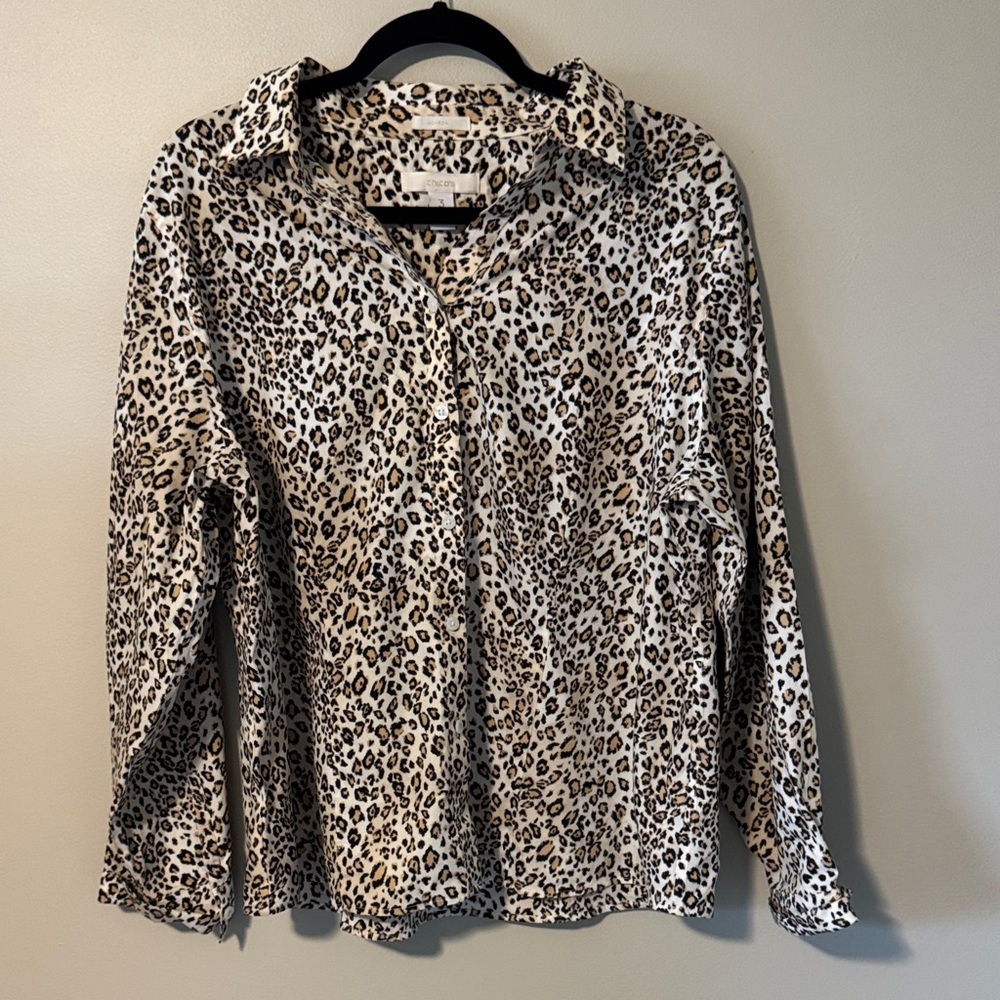 Chico’s No-Iron Cheetah Blouse